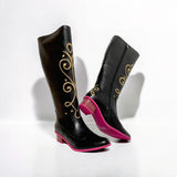 READY TO SHIP - Magenta Heel Ice Princess F1 Boots