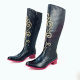 READY TO SHIP - Magenta Heel Ice Princess F1 Boots