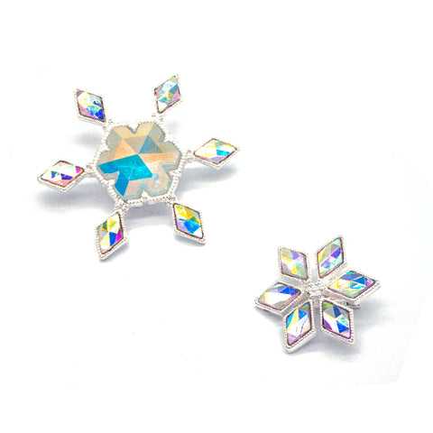 Parks inspired Snowflake Hair Clips
