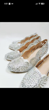 Wearable Silver Storybook Slippers- READY TO SHIP