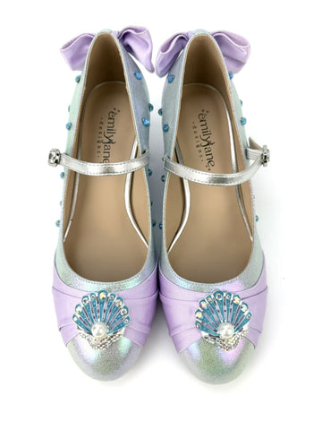 READY TO SHIP - Silver Ariel Dream Come true Parade Shoes