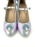 READY TO SHIP - Silver Ariel Dream Come true Parade Shoes