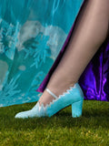 READY TO SHIP - Park inspired Snow Queen Shoes MEDIUM Heel
