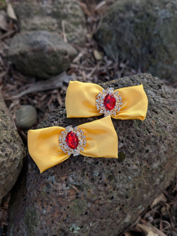 Snow White shoe bows- READY TO SHIP