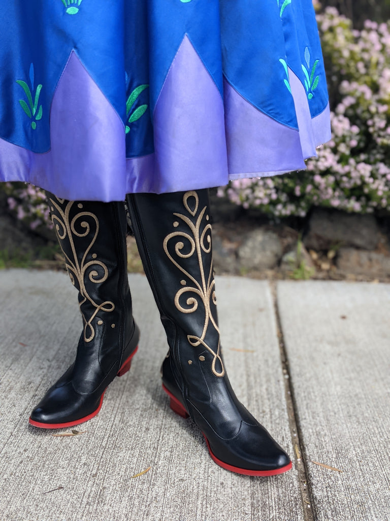Frozen anna boots adults clearance
